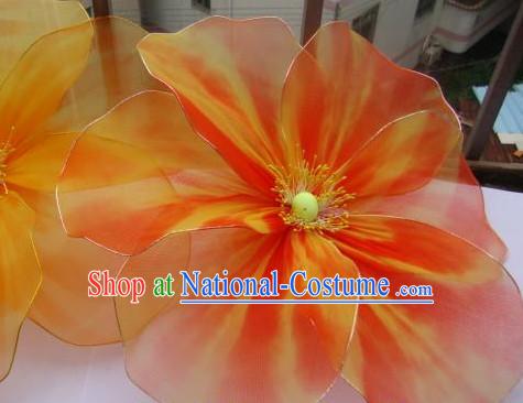 Traditional Chinese Handmade Flower Dance Props and Decorations