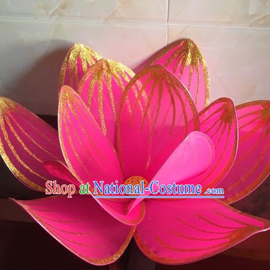 Big Beautiful Handmade Lotus Stage Performance Dance Props Dancing Prop Decorations