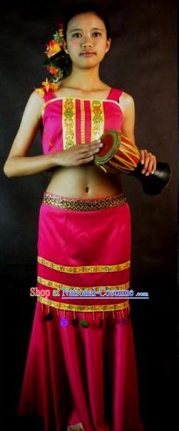 Traditional National Thai Dance Costumes Dress Thai Traditional Dress Dresses Wedding Dress online for Sale Thai Clothing Thailand Clothes Complete Set for Women Girls Adults Youth Kids