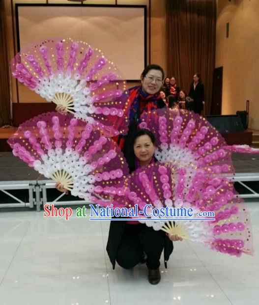 Traditional Korean Dance Feather Peony Fan