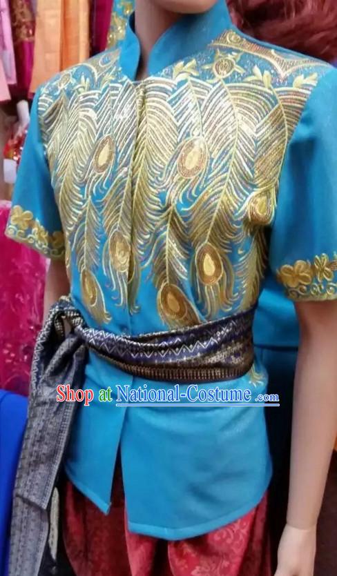 Top Traditional National Thai Garment Dress Thai Traditional Dress Dresses Wedding Dress Complete Set for Men Boys Youth Kids Adults