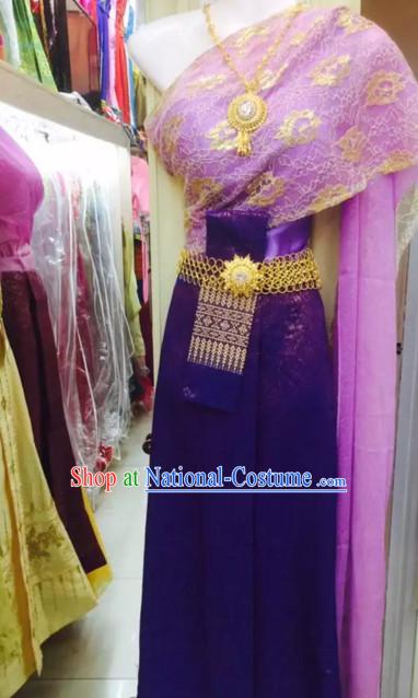 Top Traditional National Thai Costumes Garment Dress Thai Traditional Dress Dresses Wedding Dress Complete Set for Women Girls Youth Kids Adults