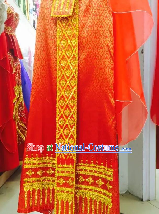 Traditional National Thai Garment Dress Thai Traditional Dress Dresses Wedding Dress online for Sale Thai Clothing Thailand Clothes