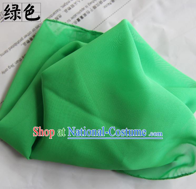 Green Chinese Classcial Dancing Props Handkerchief