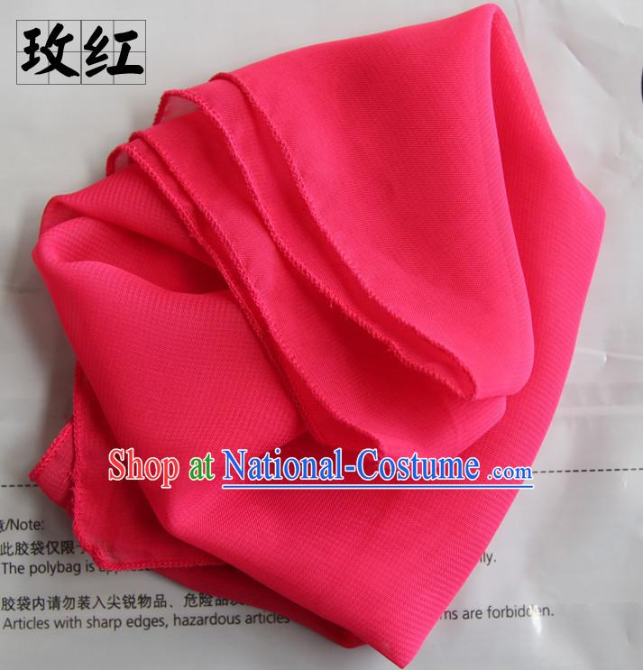 Rhodo Color Chinese Classcial Dancing Props Handkerchief