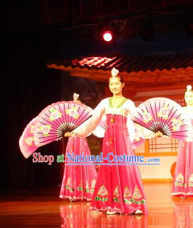 Traditional Hands Painted Chinese Fans Oriental Fan Folk Dance Hand Fan Dance Ribbons Cultural Dances