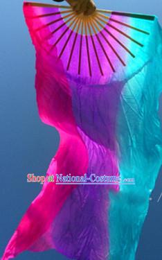 Pure Silk Color Transition Competition Chinese Dance Fan Cultural Fans