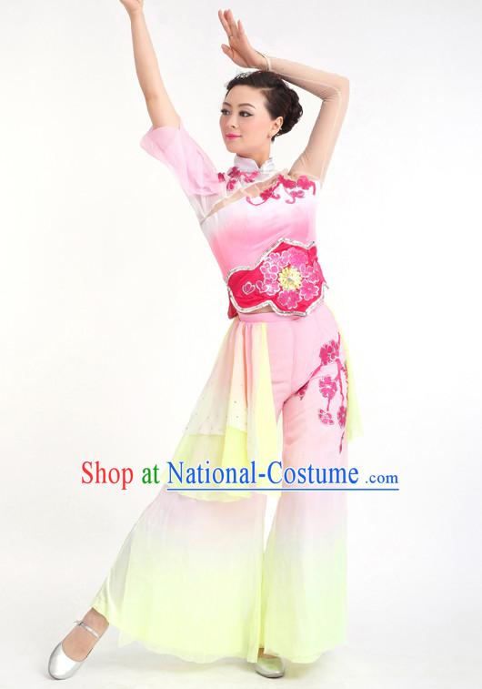 Chinese Competition Stage Classical Dance Costumes Female Dance Costumes Folk Dances Ethnic Dance Fan Dance Dancing Dancewear for Women