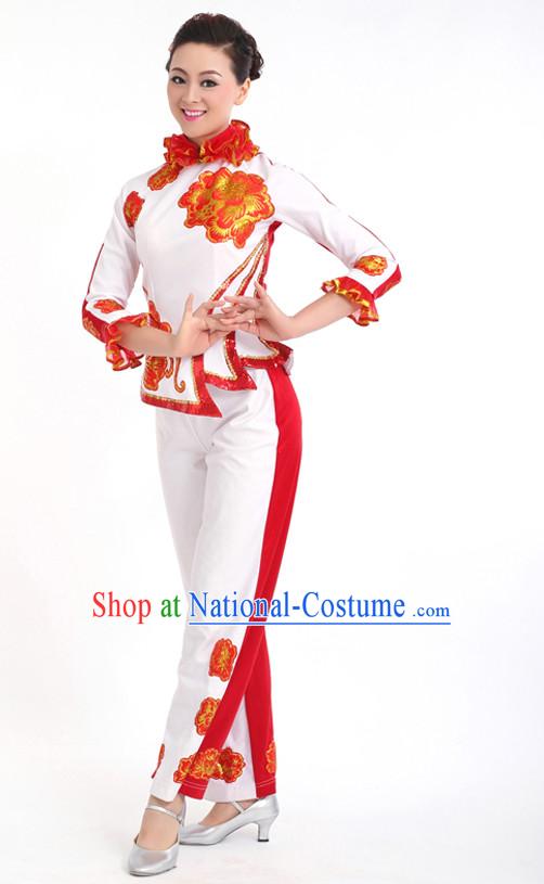 Chinese Competition Stage Classical Dance Costumes Female Dance Costumes Folk Dances Ethnic Dance Fan Dance Dancing Dancewear for Women