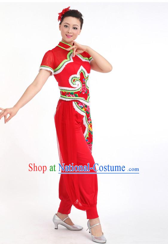 Chinese Competition Stage Classical Dance Costumes Female Dance Costumes Folk Dances Ethnic Dance Fan Dance Dancing Dancewear for Women