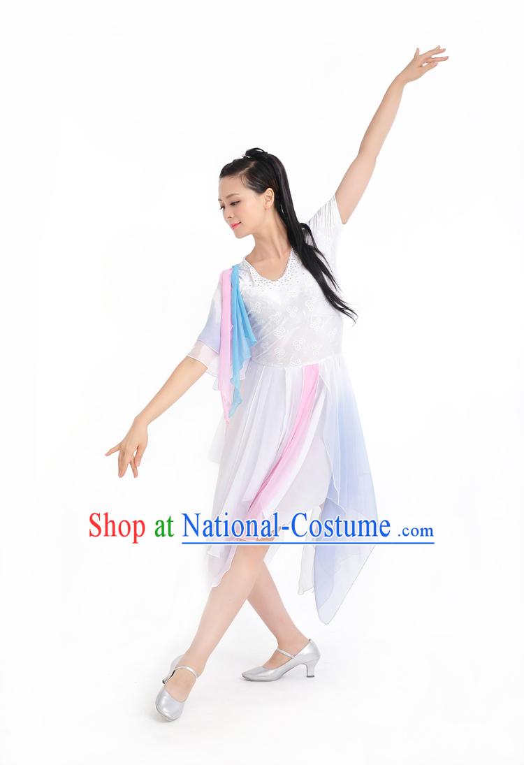 Chinese Competition Stage Classical Dance Costumes Female Dance Costumes Folk Dances Ethnic Dance Fan Dance Dancing Dancewear for Women