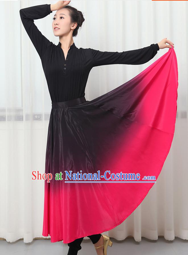 Traditional Chinese Folk Dance Costumes for Women or Girls