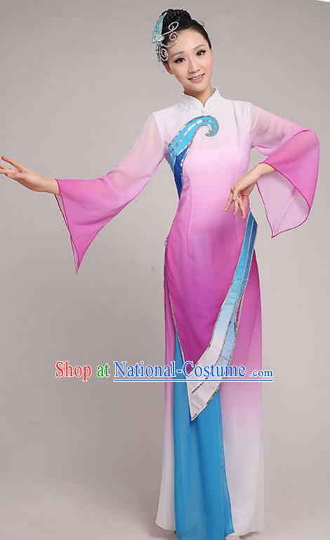 Traditional Chinese Dancewear Costumes Dancer Costumes Girls Dance Lyrical Dance Costume Ballroom Comtemporary Recital Dancewear Costume