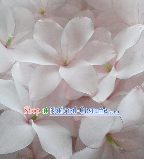 White Traditional Chinese Stage Performance Lily Flower Dance Props Dancing Prop