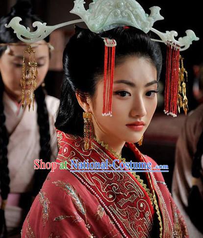 Ancient Chinese Prtincess Royal Imperial Hair Jewelry Hairpieces