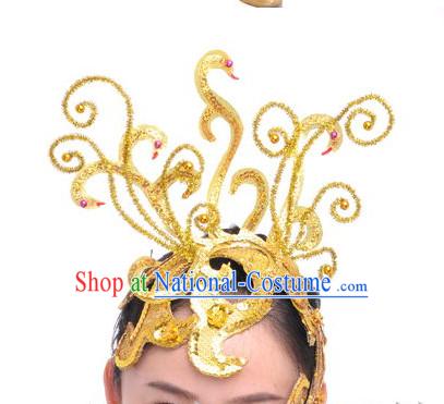 Traditional Chinese Stage Performance Dance Hat for Women