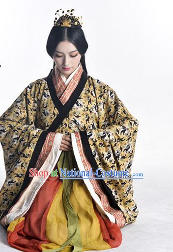 Ancient Chinese Clothing and Hair Jewelry Complete Set for Women