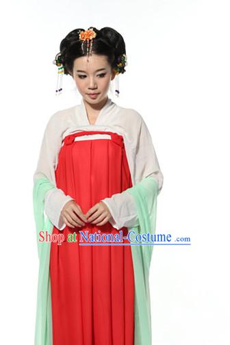 Ancient Chinese Clothing and Hair Jewelry Complete Set for Women