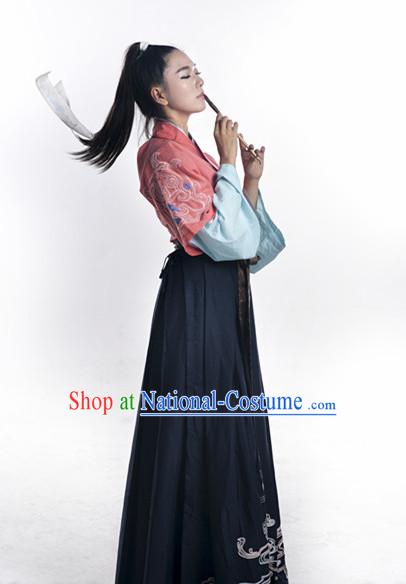 Ancient Chinese Clothing and Hair Jewelry Complete Set for Women