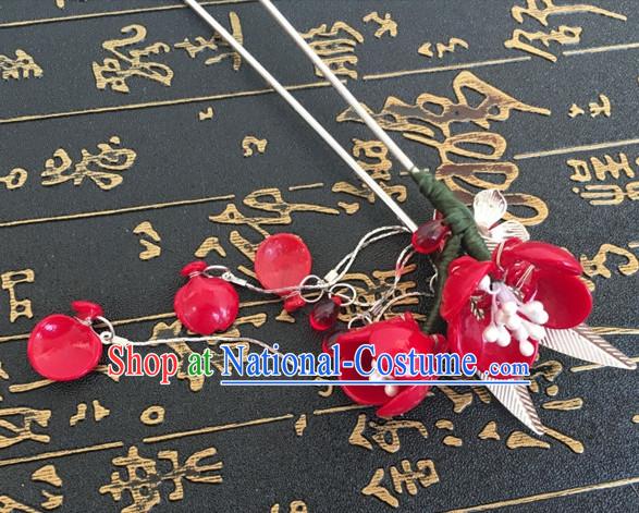 Chinese Ancient Flower Headdress Hairpin Headwear Jewelry for Women Girls