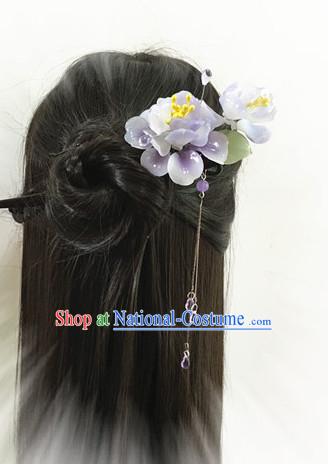 Chinese Ancient Flower Headdress Hairpin Headwear Jewelry for Women Girls