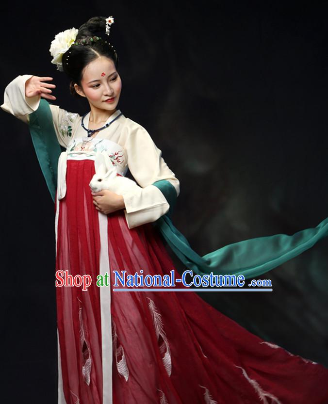 Asian Chinese Hanfu Dress Costume Clothing Oriental Dress Chinese Robes Kimono for Women