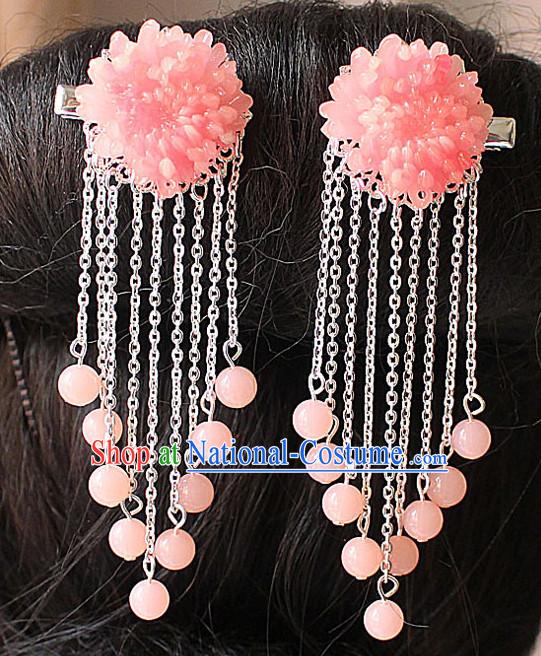 Chinese Ancient Flower Headdress Hairpin Headwear Jewelry for Women Girls