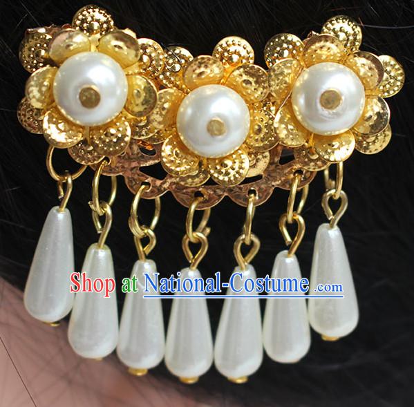 Chinese Ancient Flower Headdress Hairpin Headwear Jewelry for Women Girls