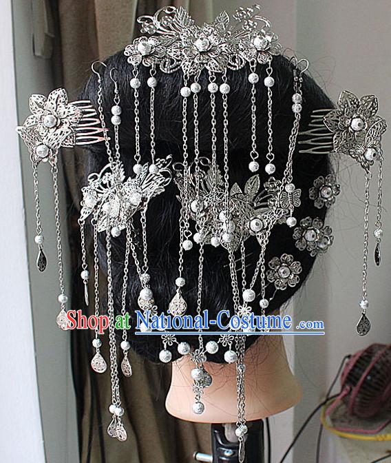 Chinese Ancient Empress Princess Hair Accessories Headdress Hairpin Headwear Jewelry for Women Girls