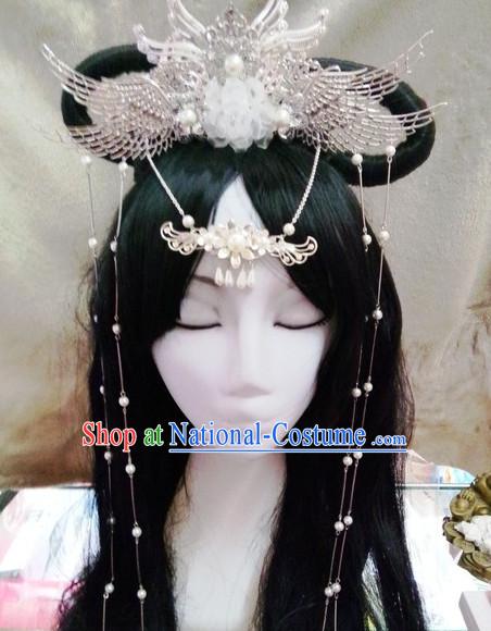 Chinese Ancient Empress Princess Hair Accessories Headdress Hairpin Headwear Jewelry for Women Girls