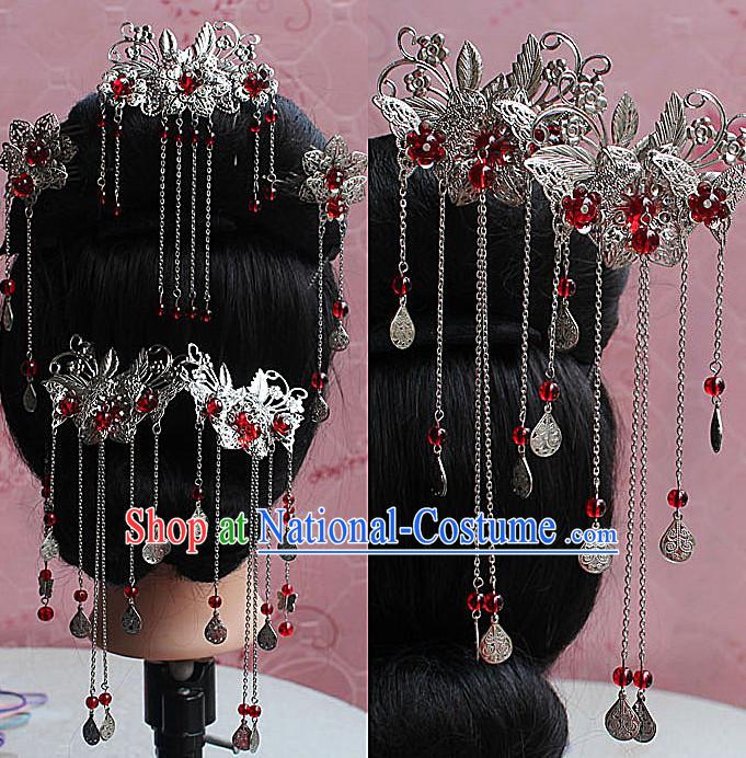 Chinese Ancient Empress Princess Hair Accessories Headdress Hairpin Headwear Jewelry for Women Girls