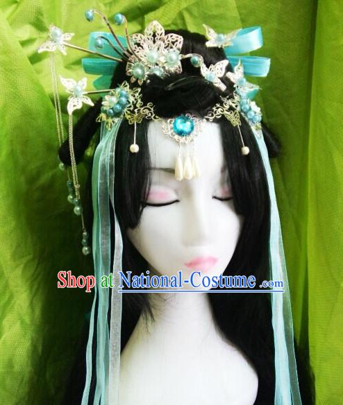 Chinese Ancient Empress Princess Queen Hair Accessories Headdress Hairpin Headwear Jewelry for Women Girls