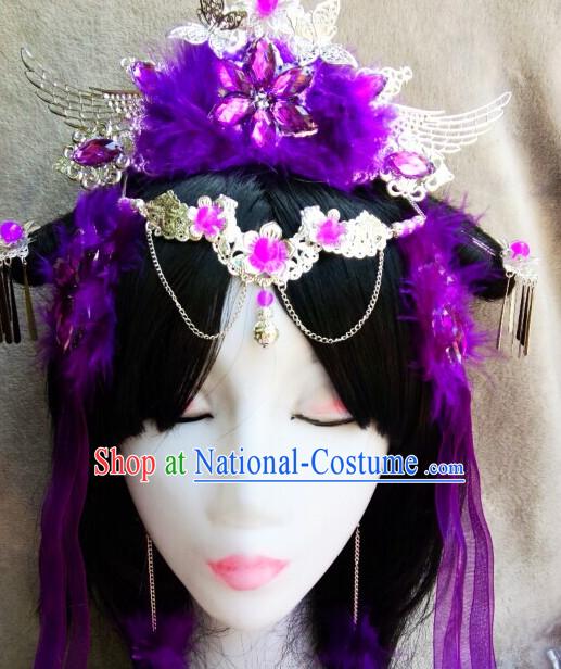 Chinese Ancient Empress Princess Hair Accessories Headdress Hairpin Headwear Jewelry for Women Girls