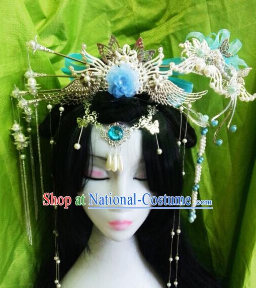 Chinese Ancient Empress Princess Queen Hair Accessories Headdress Hairpin Headwear Jewelry for Women Girls