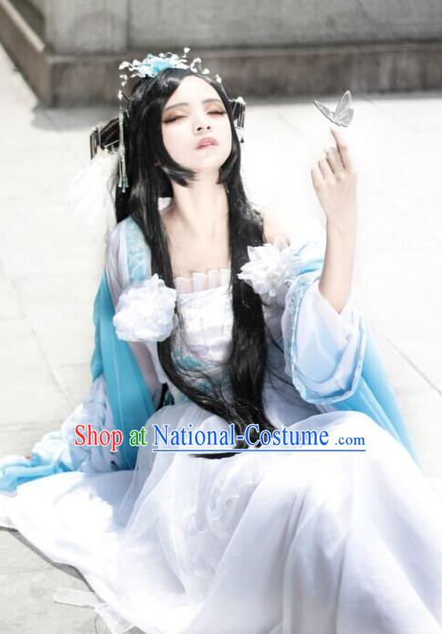 Asian Chinese Fairy Hanfu Dress Costume Clothing Oriental Dress Chinese Robes Kimono for Women Gilrls Adults Children