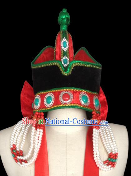 Mongolian People Yuan Dynasty Mongolians Princess Empress Queen Hat for Women Girls Adults Children