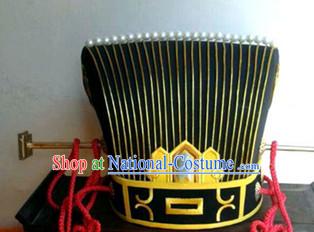 Ancient Asian Chinese Headdress Oriental Headwear Official Hat for Men Boys