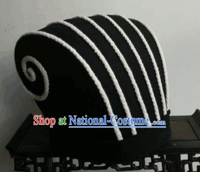 Ancient Asian Chinese Headdress Oriental Headwear Official Hat for Men Boys