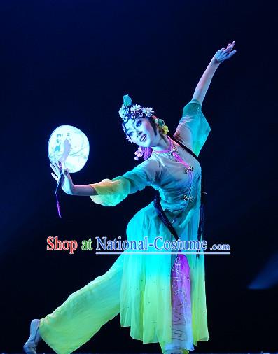 Traditional Chinese Classical Fan Dancing Dancewear Dance Costumes for Women