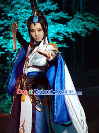 Chinese Superhero Cosplay Costumes and Headdress Complete Set for Women