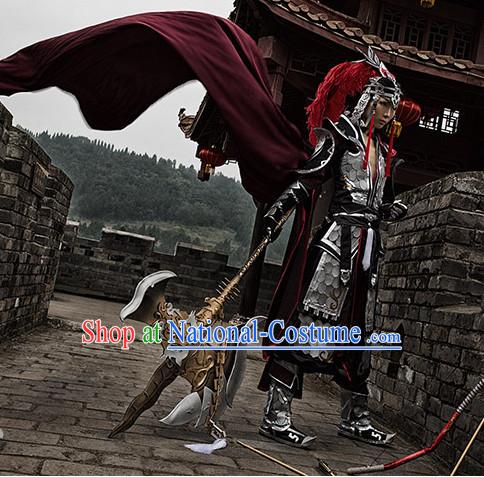 Chinese Superhero Cosplay Costumes and Hat Complete Set for Men