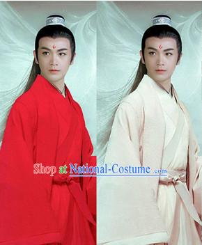 Ancient Chinese Superhero Long Black Wigs