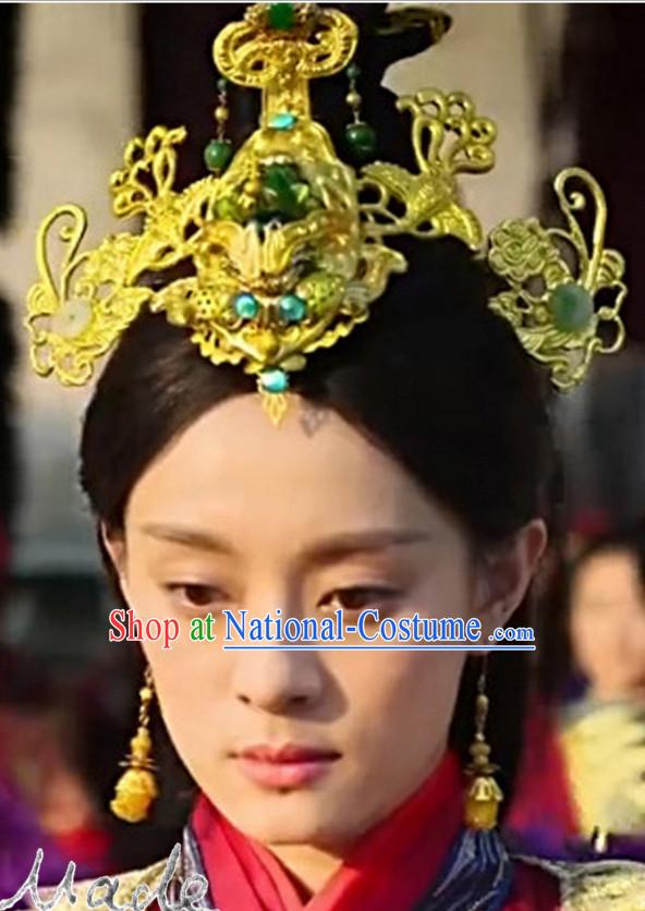 Ancient Chinese Handmade Imperial Headdress Hair Jewelry for Women