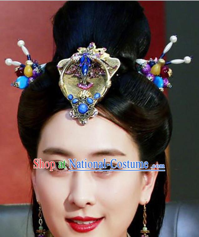 Ancient Chinese Handmade Imperial Headdress Hair Jewelry for Women