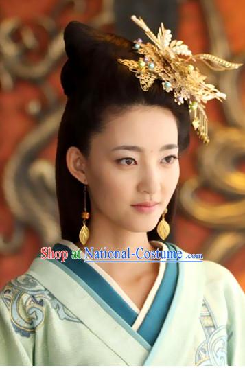 Ancient Chinese Handmade Hanfu Headdress Hair Jewelry for Women