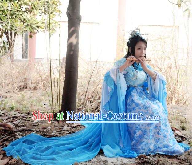 Chinese Traditional Fairy Princess Costumes Complete Set for Girls Women