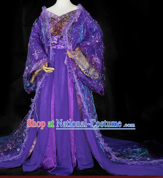 Chinese Traditional Empress Costume Complete Set for Girls Women