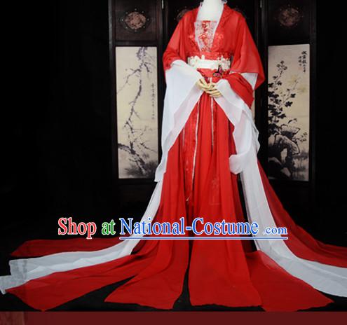 Chinese Traditional Ancient Queen Costume Complete Set for Women