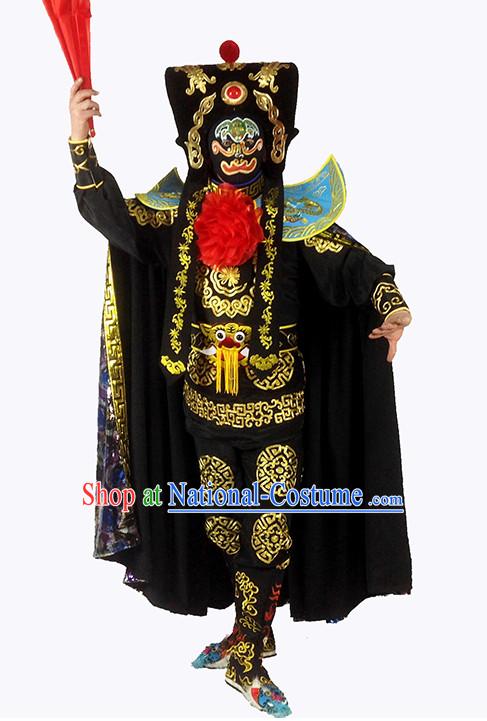 Chinese Bian Lian Mask Change Changing Costumes Helmet Masks Complete Set for Men