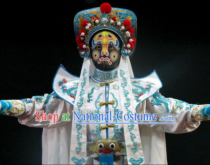 Chinese Bian Lian Mask Change Changing Costumes Helmet Masks Complete Set for Men